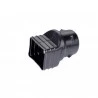 Adaptateur Cylindrique Noir PVC Diam 80