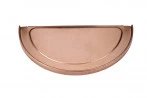 Fond Cuivre Dev 33 Emboitable Réversible Pour Gouttière Cuivre Demi-ronde Dev 33