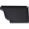 Fond Droit Gouttière Aluminium Noir Sablé 2100 G300 -Maison Drainage Boutique fond droit gouttiere aluminium noir sable 2100 g300