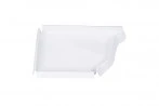Fond Gauche Gouttière Aluminium Blanc G300