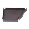 Fond Gauche Gouttière Aluminium Brun G300 -Maison Drainage Boutique fond gauche gouttiere aluminium brun g300