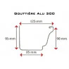 Gouttière Aluminium Brun G300 - 3 Mètres 5 Gouttière Aluminium Brun G300 - 3 Mètres – Image 3