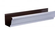 Gouttière Aluminium Gris Métal G300 - 1 Mètre