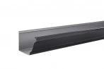 Gouttière Aluminium Noir Sablé 2100 G300 - 3 Mètres