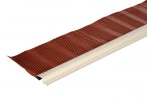 Solin Mastic Laqué Sable Avec Bavette Aluminium ROUGE TUILE 200 Mm - 2M
